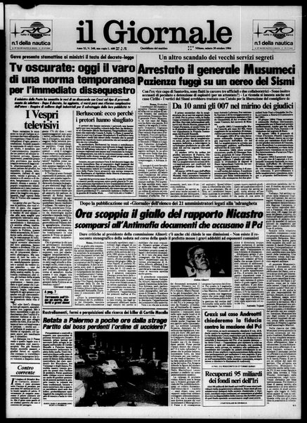 Il giornale : quotidiano del mattino